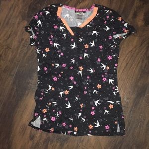 Black scrub top